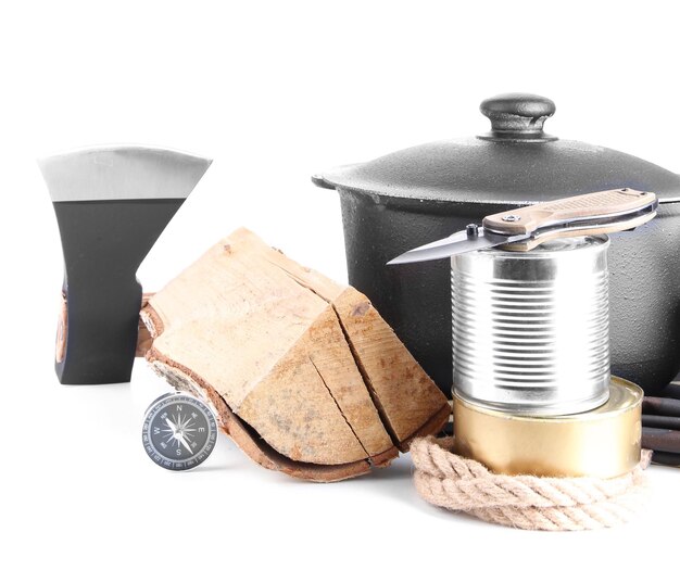 Stôl s varením a nádobím